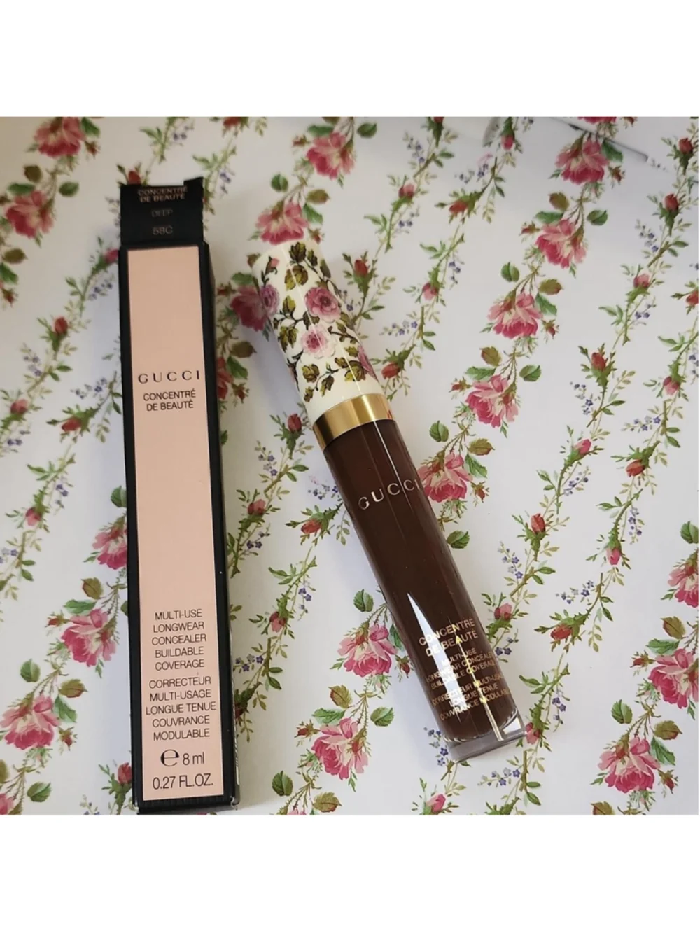 Gucci Concentre de Beaute concealer in shade 58C Deep #concealer #luxury